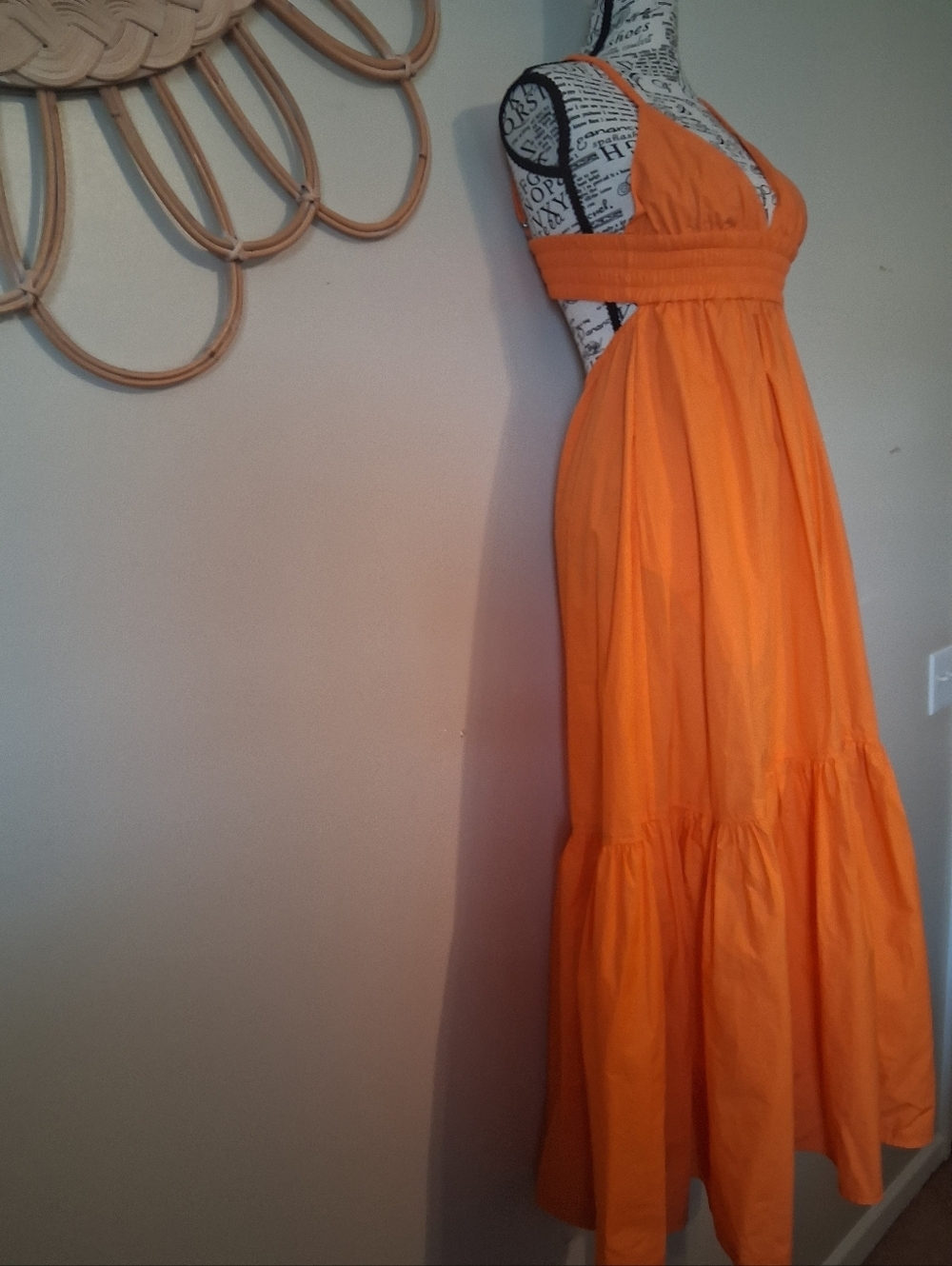 ALC Women's Rhodes Orange Dress Size 4 - Picture 6 of 13